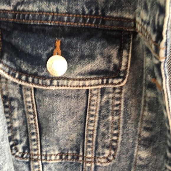 Boyfriend  Denim Jean Trucker Jacket Size M - Picture 11 of 14